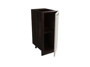 Шкаф Н300 с 1-ой дверью Моцарт ДБК/КВАРЦ ГРЕЙ Ф10 - фото №1, 888_ММК-00001921
