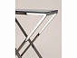 Консоль Stool Group ИНСИГНИЯ 115х30 Стекло smoke/Сталь темный хром  - фото №5