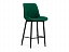 Седа велюр зеленый / черный Барный стул, велюр - миниатюра