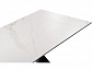 Ноттингем 160(220)х90х77 белый мрамор / черный Керамический стол - фото №8