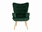 Кресло STOOL GROUP Хью велюр темно-зеленый - фото №3
