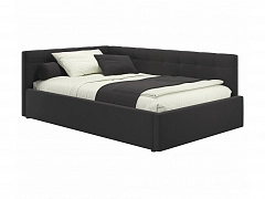 Мягкая кровать-тахта Bonna 1200 шоколад c подъемным механизмом - фото №1, mebel_stock_20305