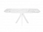 Стол DikLine DKU120 Керамика Белый мрамор/подстолье белое/опоры белые (2 уп.) - фото №3