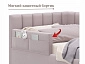 Мягкая кровать Milena с бортиком 900 лиловая с подъемным механизмом - фото №4