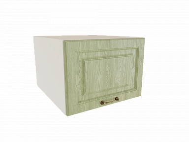 Шкаф ВГ510 верхний горизонтальный Ницца БЕЛ/ДУБ/ОЛИВ Ф83 - фото №1, 888_ММК-00016169