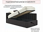 Мягкая кровать Milena 900 шоколад с подъемным механизмом и матрасом АСТРА - фото №5