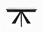 Стол DikLine SKU120 Керамика Белый мрамор/подстолье черное/опоры черные - фото №4