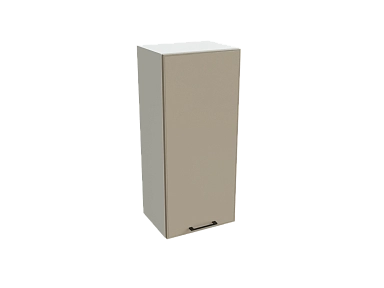Шкаф В409 с 1-ой дверью Мемфис БЕЛ/АТЛ/СЕР Ф20Н - фото №1, 888_ММК-00001297