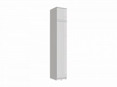 Челси Пенал 1 створка + антресоль 400 (Белый глянец, Белый) - фото №1, mdm1205418473
