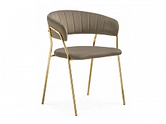 Kamelia 1 cappuccino / gold Стул на металлокаркасе - фото №1, Woodville18194
