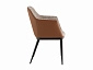 Стул обеденный STOOL GROUP Itan NC Коричневый с коричневой экокожей - фото №4
