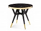 Selina 80х72 black / gold Стол деревянный - фото №2