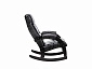 Кресло-качалка Модель 67 Венге, к/з Vegas Lite Black - фото №4