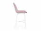 Седа велюр розовый / белый Барный стул - фото №5