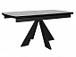 Стол DikLine SKU140 Керамика Серый мрамор/подстолье черное/опоры черные - фото №2