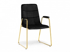 black / gold Стул на металлокаркасе - фото №1, Woodville15896