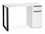Бэтти Лофт 116х60х75 белый / черный матовый Компьютерный стол, металл - миниатюра