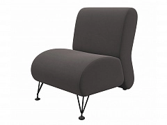 Мягкое дизайнерское кресло Pati шоколад - фото №1