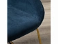 Кресло Kent Diag blue/Линк золото - фото №13