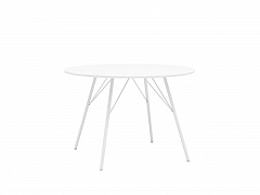 Стол обеденный Stool Group Мемфис D110 Белый  - фото №1, 66_5371637901