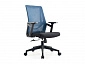 Кресло офисное,вращающееся LJ-2201В BLUE+BLACK (610*500*1070), LJ-2201В BLUE+BLACK ИМП - фото №2