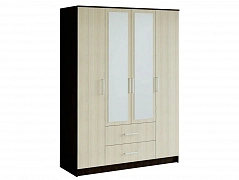 Шкаф 4-х дверный Фиеста, венге/лоредо - фото №1, 5518973
