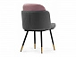 Penelopa dark gray / PINK /  black / gold Стул на металлокаркасе - фото №6