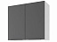 Шкаф навесной 80 х 72 см Калипсо, черный графит - миниатюра