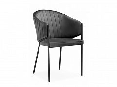 Kortni dark grey / black Стул на металлокаркасе - фото №1, Woodville18375
