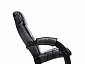 Кресло-качалка Модель 67 Венге, к/з Vegas Lite Black - фото №7