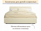 Мягкая кровать Skandi 1600 бежевая с подъемным механизмом - фото №8