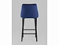 Стул полубарный Stool Group Коби Велюр синий  - фото №6