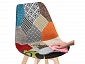 Mille fabric multicolor Стул деревянный - фото №10