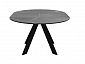Стол DikLine SKC110 d1100 Керамика Серый мрамор/подстолье черное/опоры черные - фото №9