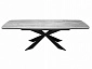 Стол DikLine KM160 мрамор С31 (керамика серая глянец)/опоры черные - фото №3