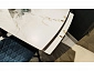 Стол DikLine UK120 Керамика Белый мрамор/подстолье белое/опоры белые - фото №10