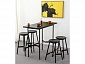 Стол барный STOOL GROUP Knobb 120*60 Черный - фото №4