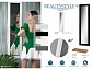 Зеркало настенное BeautyStyle 9 слоновая кость 138 см х 35 см - фото №6