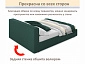 Мягкая кровать Skandi 1600 изумруд с подъемным механизмом - фото №7