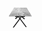 Стол DikLine KX160 мрамор C31 (керамика серая глянец)/опоры черные - фото №7
