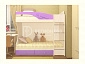 Двухъярусная кровать Бемби МДФ (фасад 3D) (Салат металл, шимо светлый) - фото №10