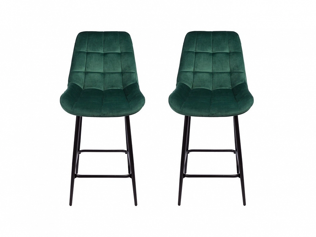 Комплект полубарных стульев Кукки, зеленый - фото №1