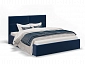 Кровать с ортопедическим основанием Сити 160х200, синий - фото №2