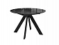 Стол DikLine SFC110 d1100 стекло Оптивайт Черный мрамор/подстолье черное/опоры черные - фото №10