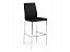 Teon черный / хром Барный стул, искусственная кожа - миниатюра