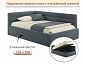 Мягкая кровать Aura 1200 маренго с подъемным механизмом - фото №3