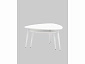 Набор журнальных столиков Stool Group Агата 80 и 60 см Белый - фото №4