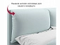 Мягкая кровать Vita 1600 мята пастель с подъемным механизмом - фото №6