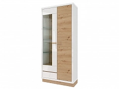 Шкаф 2-х дверный со стеклом Балтимор - фото №1, 2020004140200