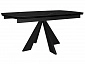 Стол DikLine SKU140 Керамика Черный мрамор/подстолье черное/опоры черные - фото №2